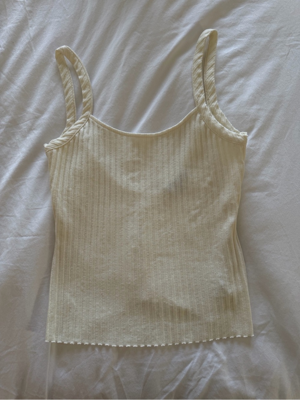 The Range White Ribbed Tank Size XS